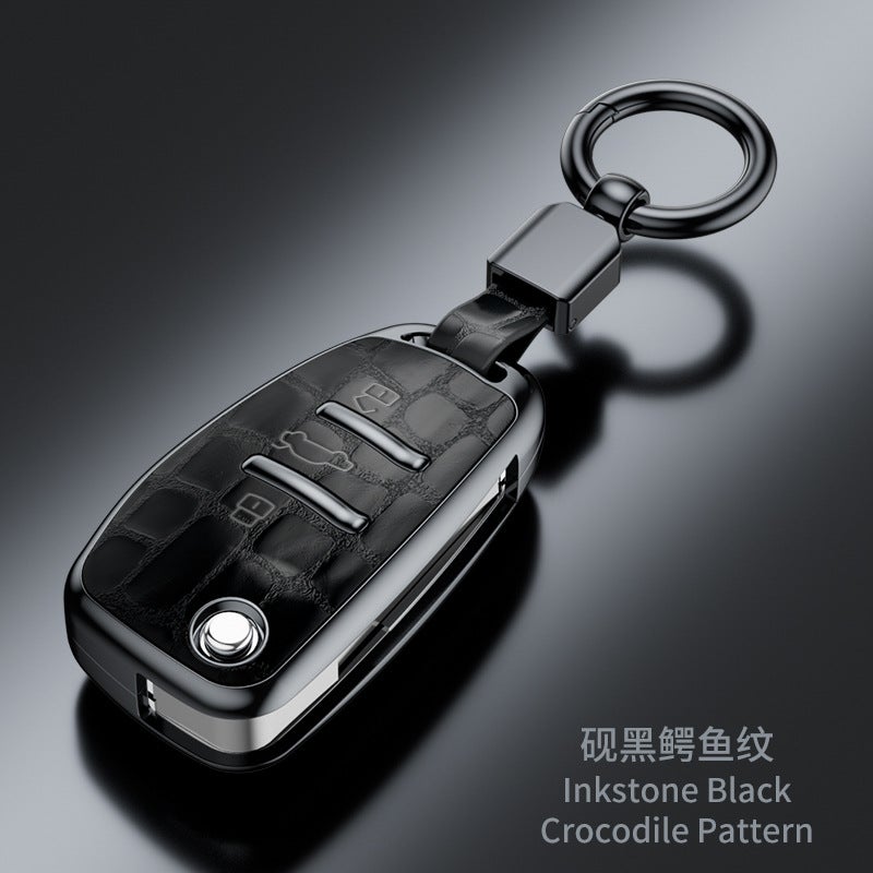 Suitable For Audi'S New A6L Protective Case A4Lq5Lq7/A5/A8/Q7/Q8/A3L Crocodile Pattern Key Case For Men - Image 5